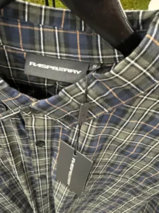 GV Gallery Raspberry Hills Raspberry Flannel Green/Blue - Image 3